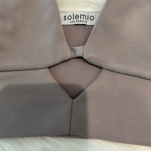 Solemio Grey Crop Top- Women’s size M - Picture 5 of 5